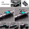 Classic Hidden USB Design CREE Xm-L T6 USB Power Bank Lampe de poche Poppas-6611